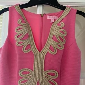 Lilly Pulitzer bright bubble gum pink dress